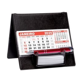 Calendário de Mesa Com Suporte para Rascunho 100 Peças - 45L Preto