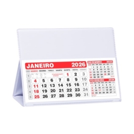 Calendário de Mesa Grande 100 Peças - 40L Branco