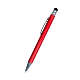 Caneta Metalica VERMELHA com Touch Screen e Acionamento por Clique - 2088 VERMELHA