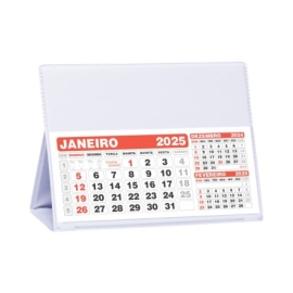 Calendário de Mesa Pequeno 100 Peças - 42L Branco