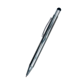 Caneta Metalica CINZA ESCURO com Touch Screen e Acionamento por Clique - 2088 CINZA ESCURO