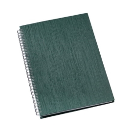 >Caderno de Negócios Grande Capa Metalizada Verde