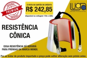 >Resistência Cônica Mundi Premium 220v