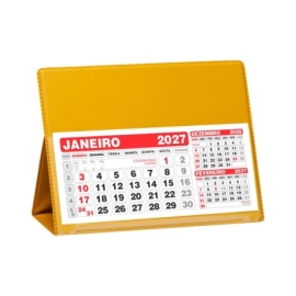 Calendário de Mesa Pequeno 100 Peças - 42L Amarelo