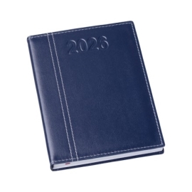 >Agenda Lisa Azul com Costura
