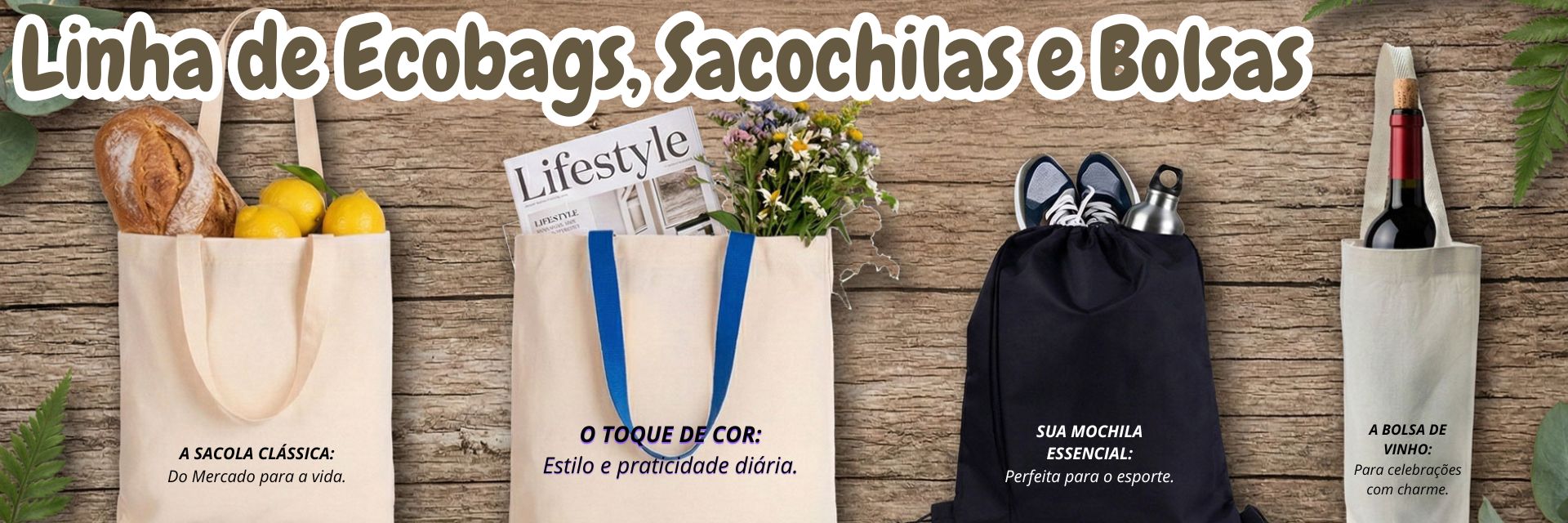 listagem de ecobags bolsas ecologicas
