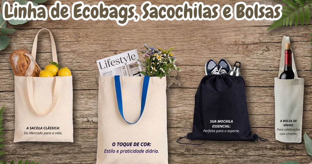 listagem de ecobags bolsas ecologicas